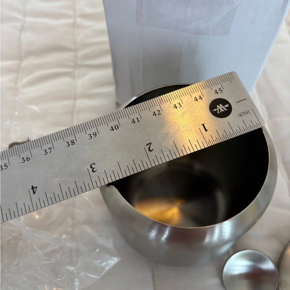 New Stainless Steel Seasoning Jar Kitchen Spice Spices Set- with spoon